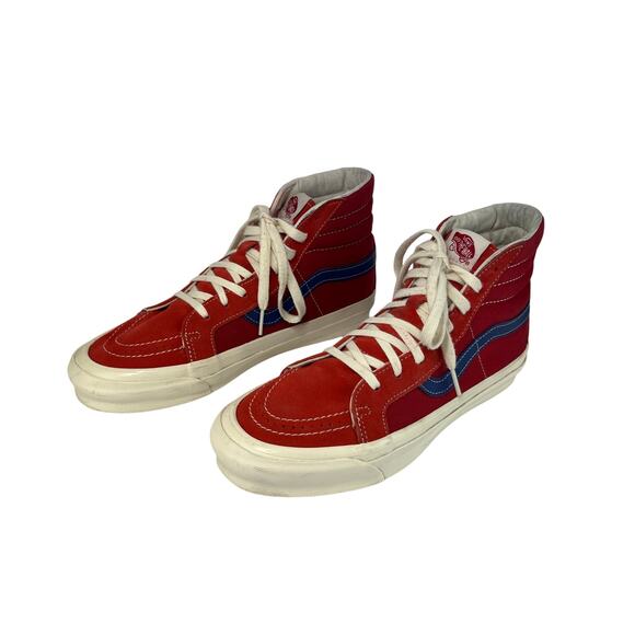 Vans OG Sk8-Hi LX Pompeian Red - Picture 1 of 7